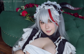 麻花酱埃吉尔Cosplay，女仆装时让人无法自拔